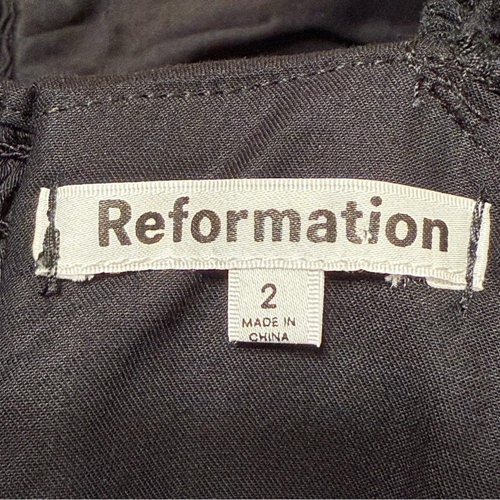 Reformation Black Ruched Blouse - Picture 7 of 10